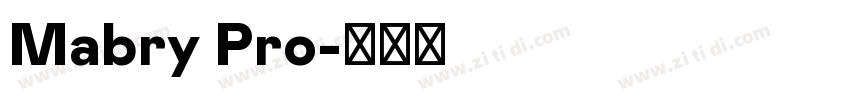 Mabry Pro字体转换